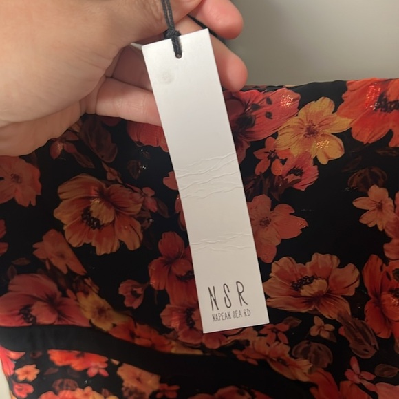 NWT NSR Midi Floral Dress Size Large - Picture 7 of 8